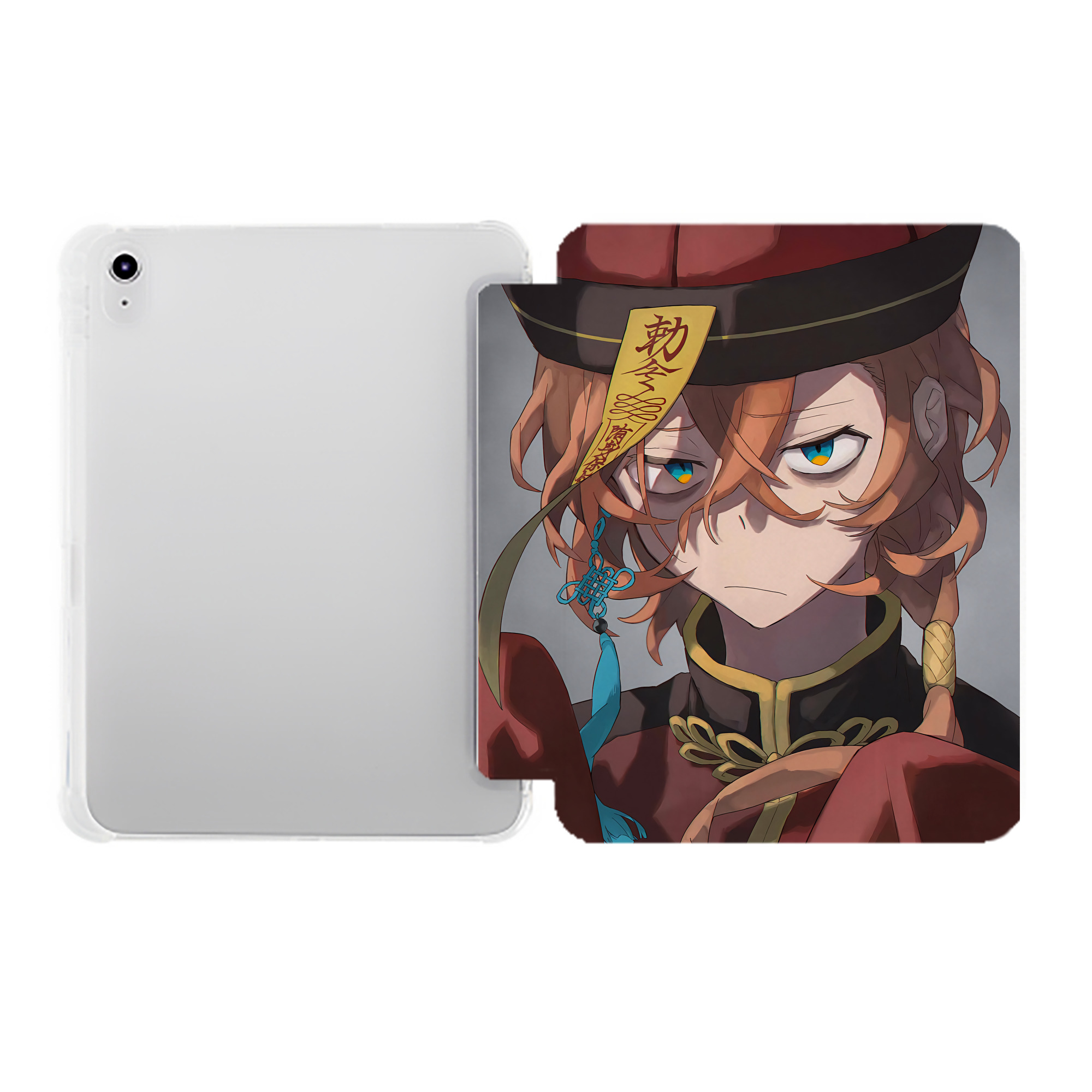 （画像用） 文豪ストレイドッグス Bungo Stray Dogs IPad ケース ペン収納付き 三つ折りスタンド PUレザー×シリコン 対応機種9.5/10.5/10.9インチ